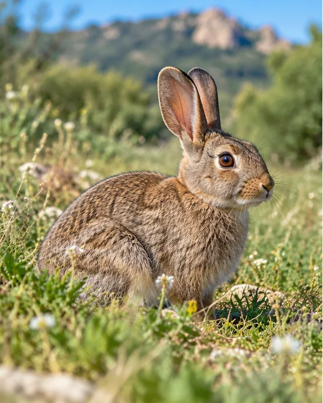 Imagen de referencia de conejo de monte
