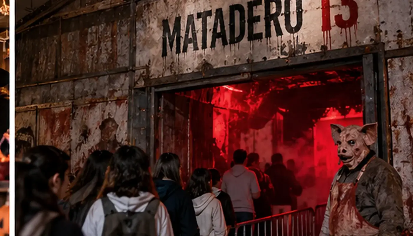 Recreación ilustrativa de un pasaje del terror industrial inspirado en el ambiente de Matadero 13
