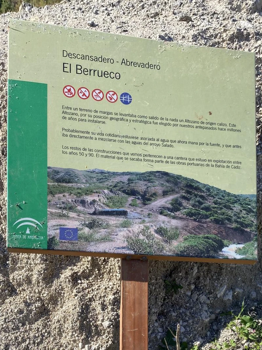 Señal del descansadero-abrevadero El Berrueco