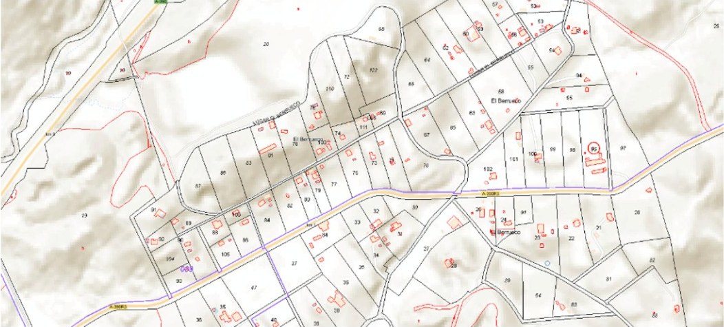 Plano de referencia de El Berrueco