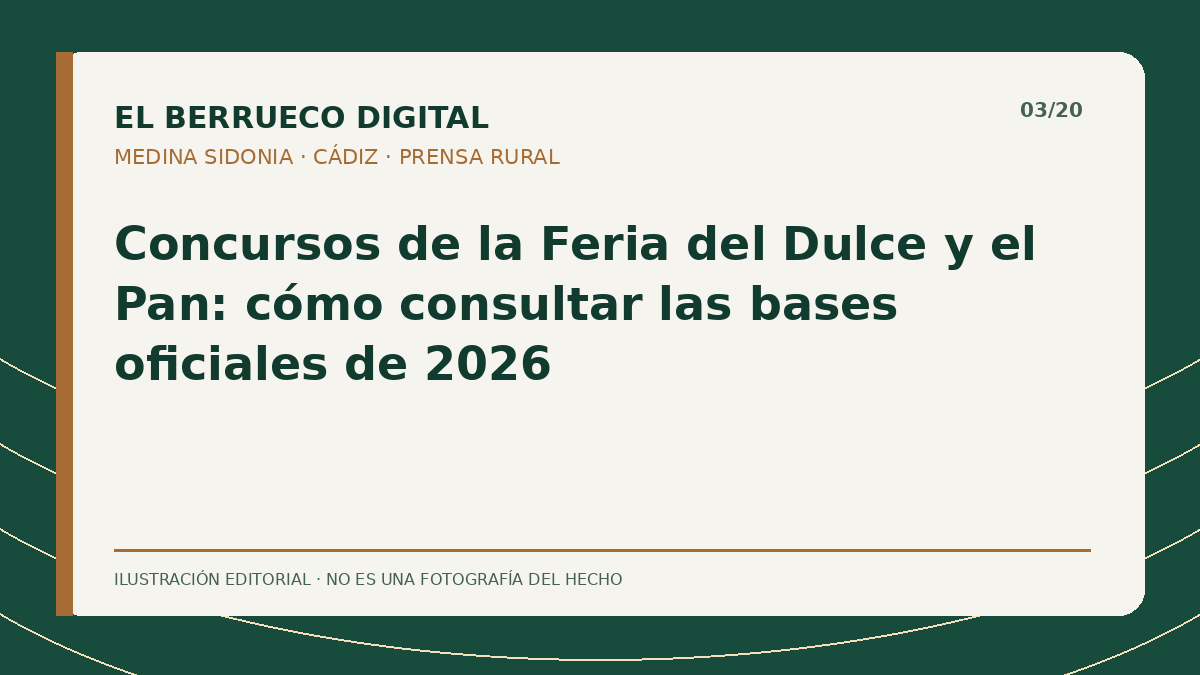 Portada gráfica editorial: concursos de la feria — El Berrueco Digital