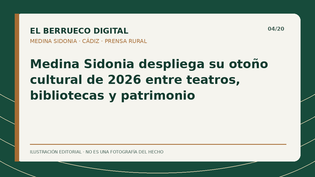 Portada gráfica editorial: otoño cultural — El Berrueco Digital