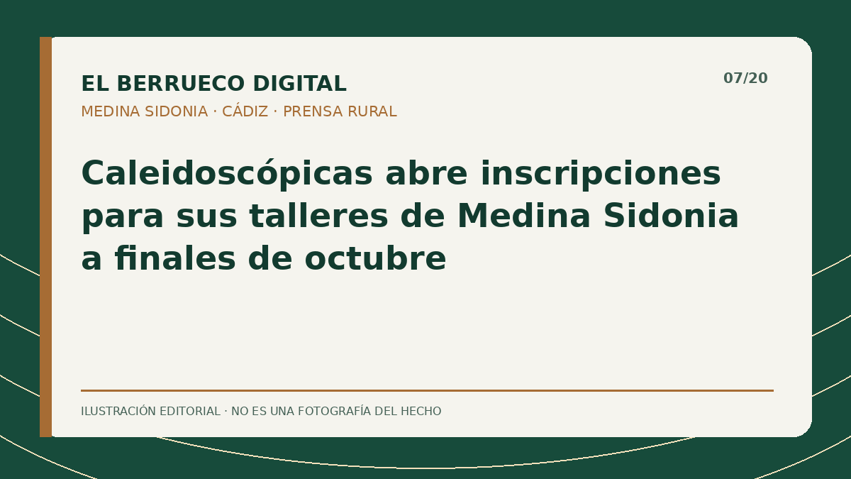 Portada gráfica editorial: Caleidoscópicas — El Berrueco Digital
