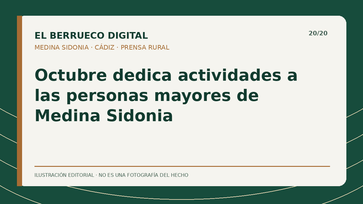 Portada gráfica editorial: programa del mes del mayor — El Berrueco Digital