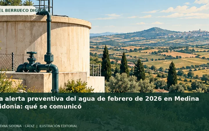 Ilustración editorial de temática rural de El Berrueco Digital; no es una fotografía documental