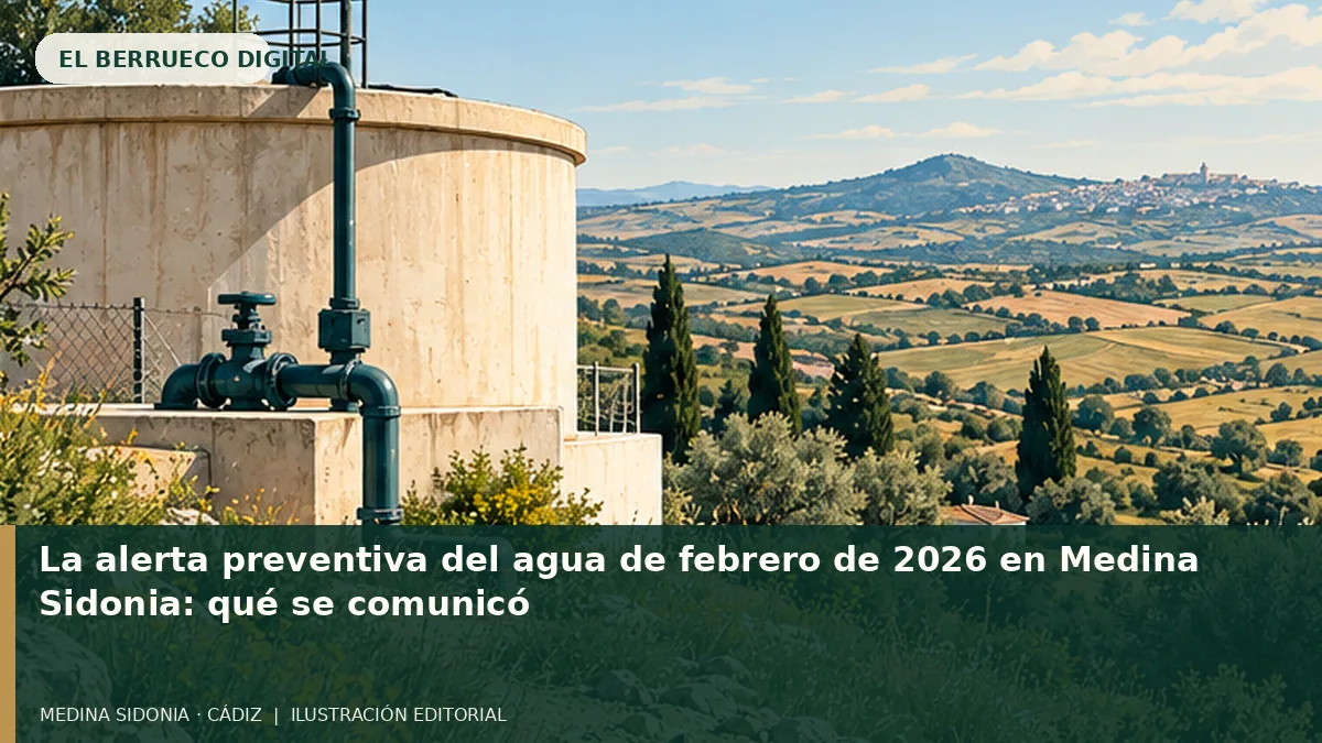 Ilustración editorial de temática rural de El Berrueco Digital; no es una fotografía documental