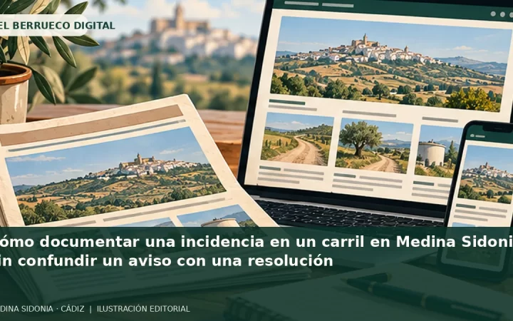 Ilustración editorial de temática rural de El Berrueco Digital; no es una fotografía documental