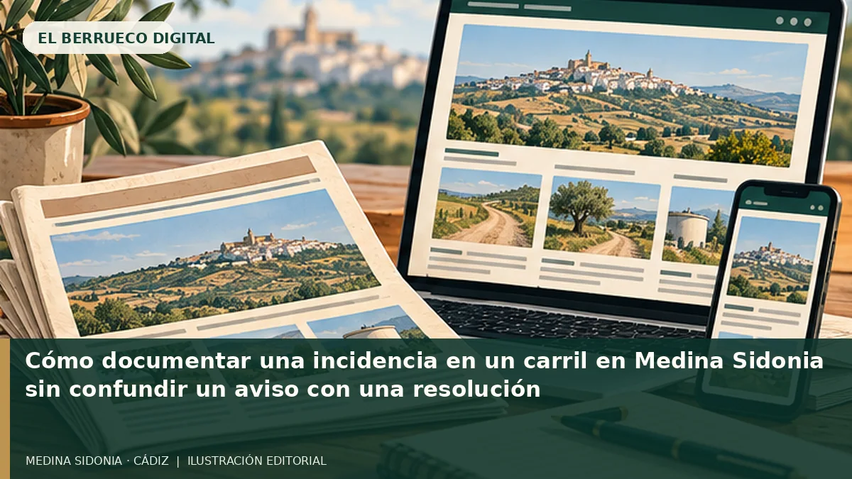 Ilustración editorial de temática rural de El Berrueco Digital; no es una fotografía documental