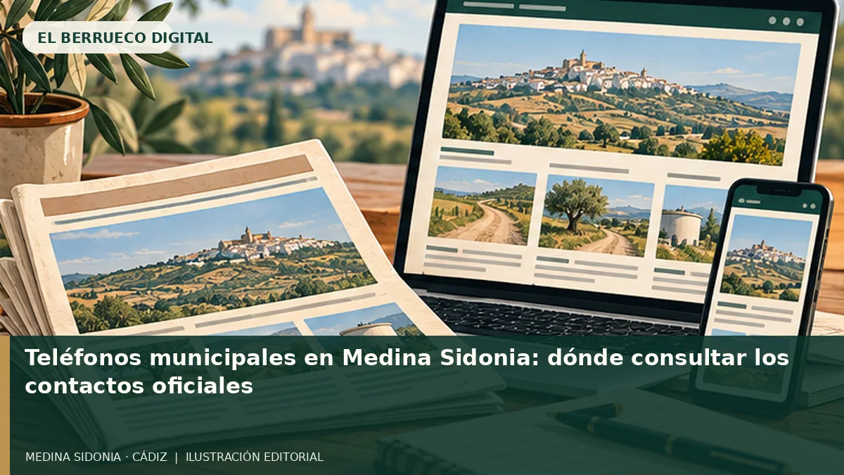 Ilustración editorial de temática rural de El Berrueco Digital; no es una fotografía documental